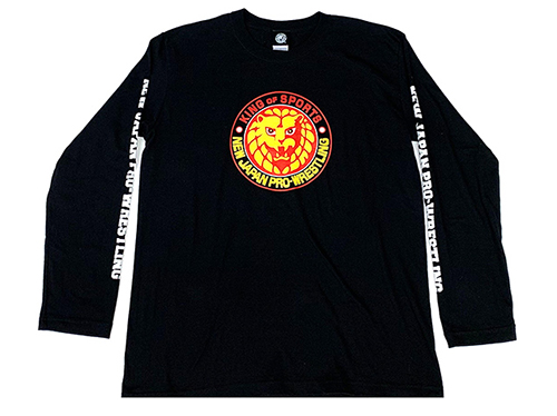 新日本プロレスリング ライオンマーク 長袖tシャツ カラーロゴ