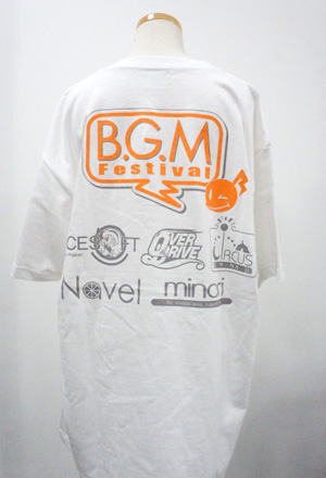 B G M Festival Official Tシャツ White B G M Festival Vol 0 キャラクターグッズ販売のジーストア Gee Store