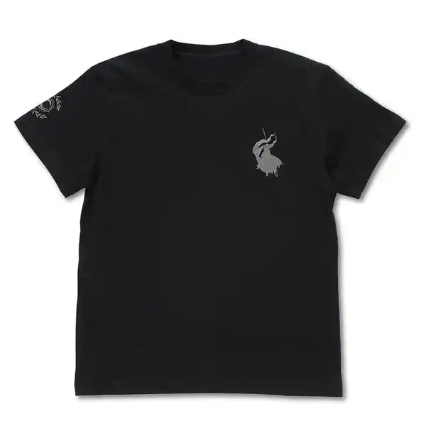 アヴェンジャー/ジャンヌ・ダルク〔オルタ〕ワンポイント刺繍Tシャツ/BLACK