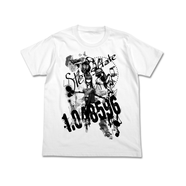 シュタインズ・ゲートコラージュTシャツ/WHITE