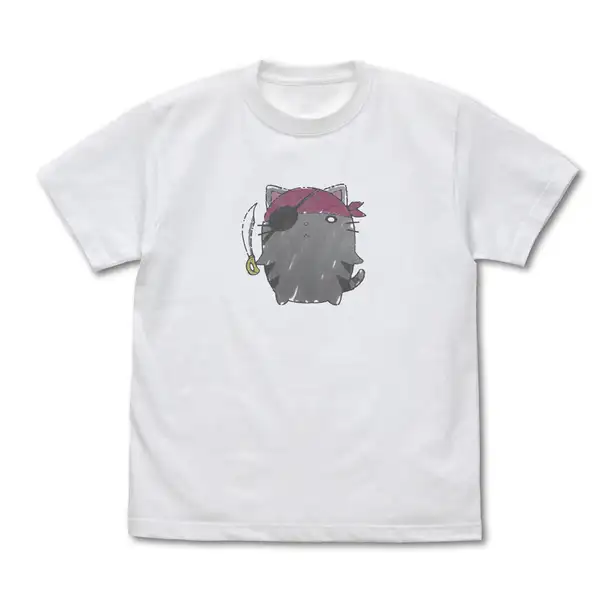 TVアニメ『Summer Pockets』ひげ猫団 Tシャツ/WHITE
