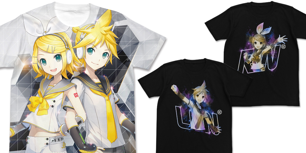 [予約開始]『鏡音リン・レン V4X』リン・レンのTシャツとフルグラフィックTシャツが登場！