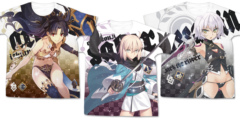 [予約開始]『Fate/Grand Order』フルグラフィックTシャツ3種が登場！グランドオーダーを遂行せよ！