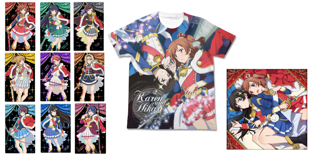 [予約開始]『少女☆歌劇 レヴュースタァライト』華恋とひかりのフルグラフィックTシャツ＆クッションカバー、クリーナークロス9種が登場！[二次元コスパ]