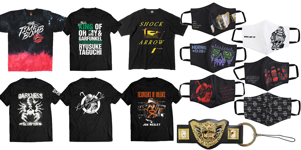 [販売開始]『新日本プロレスリング』Tシャツ6種、マスクカバー6種、ベルトストラップが登場！[新日本プロレス]