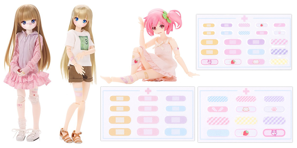 [予約開始]『AZONE』Material Partsから「ばんそうこうシールset（SS・S）」「ばんそうこうシールset（M・L）」が登場！[アゾン]