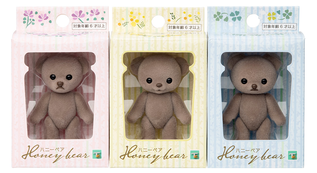 [予約開始]『ハニーベア』手のひらサイズで、持ち歩いたりお家に飾るのにぴったりな【Honeybear】に「ココア」「リラ」「スカイブルー」の新色登場！[honeybear]