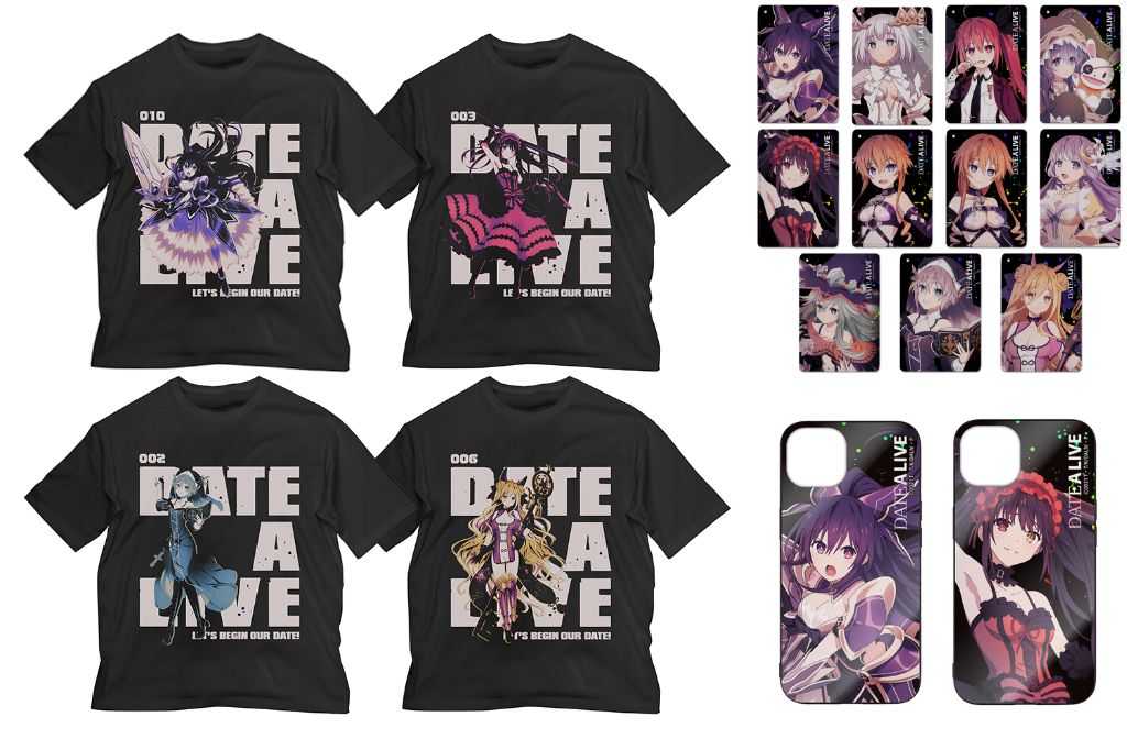 [予約開始]『デート・ア・ライブIV』ビッグシルエットTシャツ、フルカラーパスケース、強化ガラスiPhoneケースが登場！[二次元コスパ]