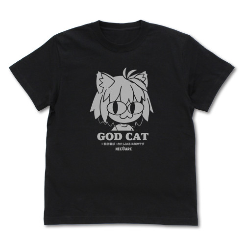 GOD CAT ネコアルク Tシャツ BLACK