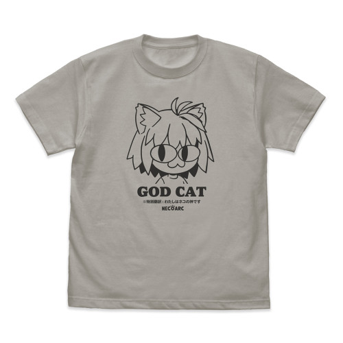 GOD CAT ネコアルク Tシャツ LIGHT GRAY