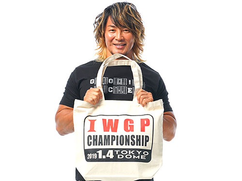 棚橋弘至 ラージトートバッグ（IWGPヘビー級王座挑戦権利証） [新日本