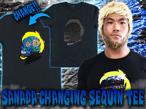 SANADA チェンジングスパンコールTシャツ [新日本プロレスリング