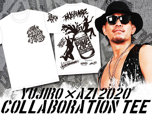 高橋裕二郎 × AZI 2020 Collaboration T-Shirts（ホワイト） [新日本