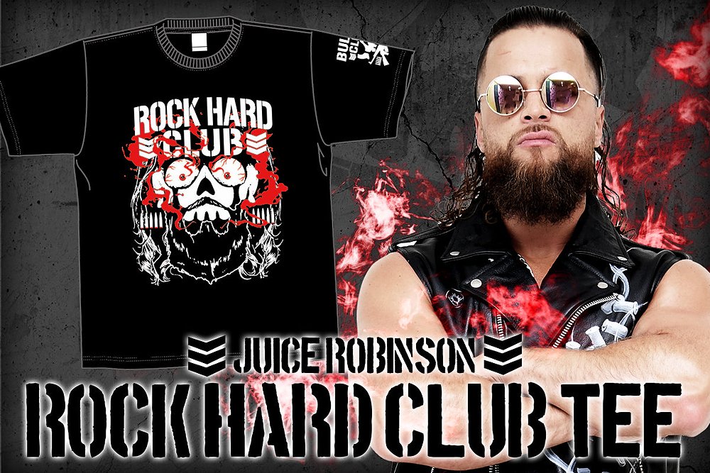 ジュース・ロビンソン「ROCK HARD CLUB」Tシャツ [新日本プロレス