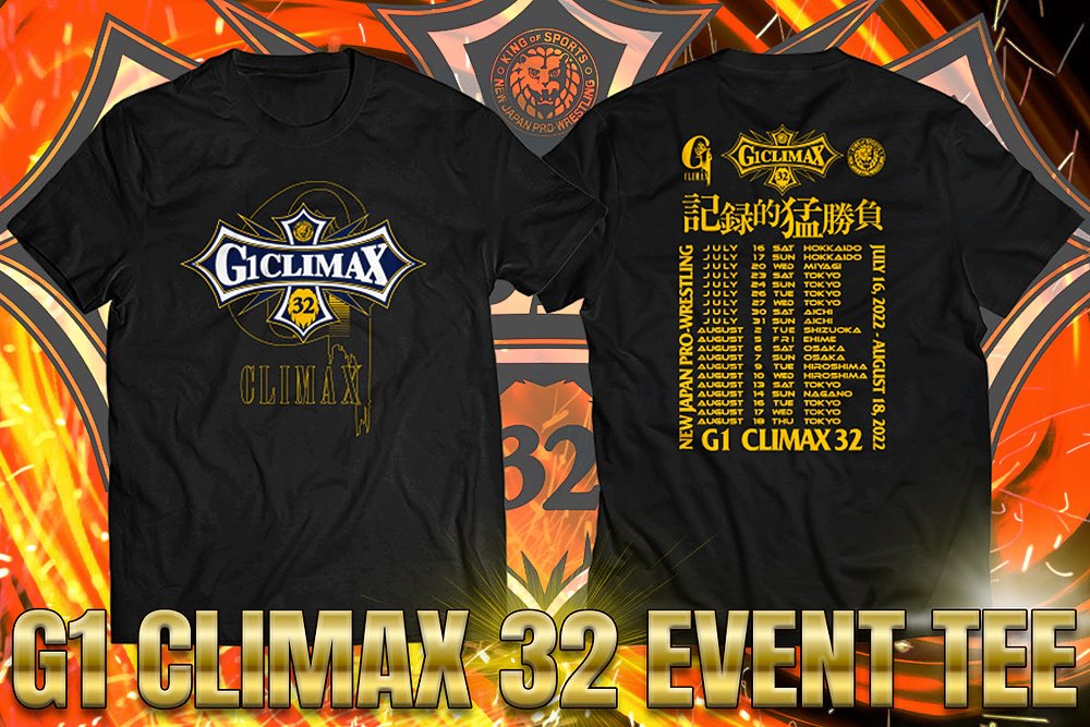 G1 CLIMAX 32 大会記念Tシャツ [新日本プロレスリング] | キャラクター