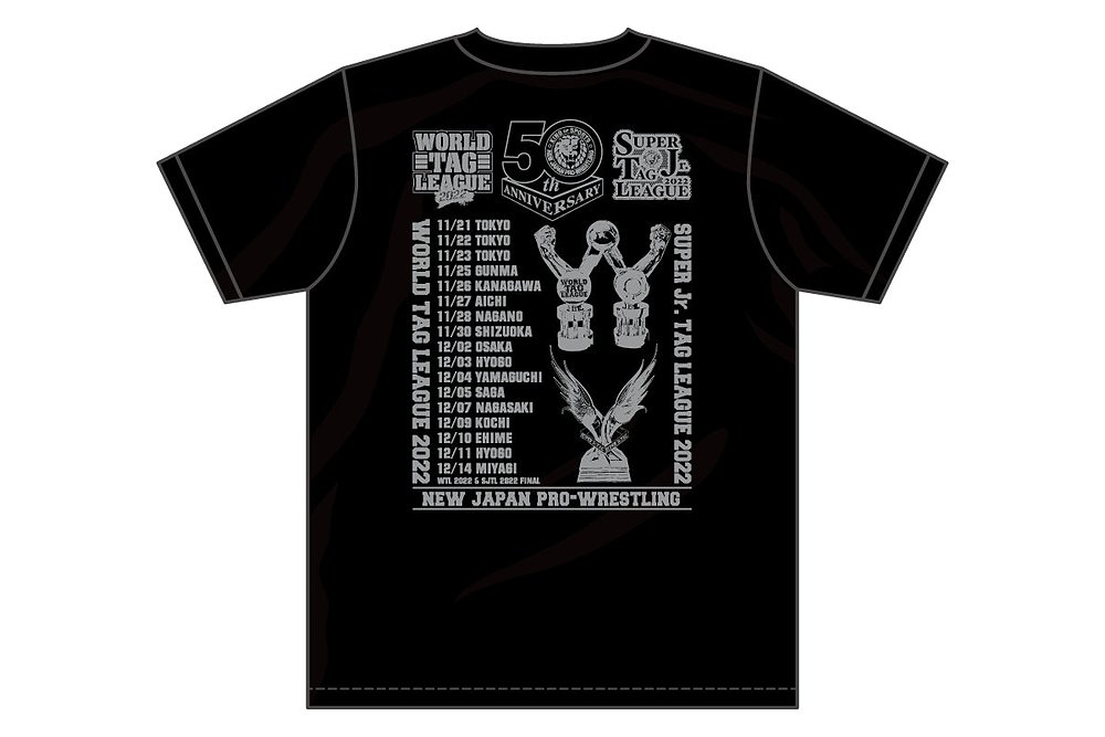 WORLD TAG LEAGUE 2022 ＆ SUPER Jr. TAG LEAGUE 2022 大会記念Tシャツ [新日本プロレスリング] |  キャラクターグッズ販売のジーストア｜GEE!STORE