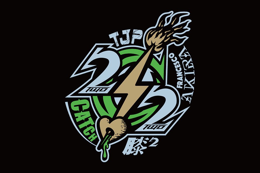 TJP＆フランシスコ・アキラ「Catch 2/2」Tシャツ [新日本プロレス 