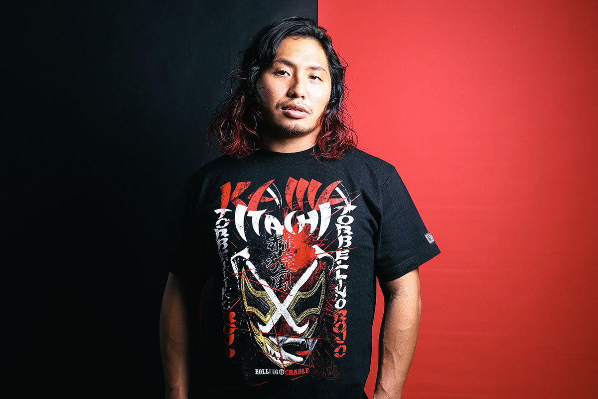 高橋ヒロム×ROLLING CRADLE コラボ「KAMAITACHI」Tシャツ [新日本