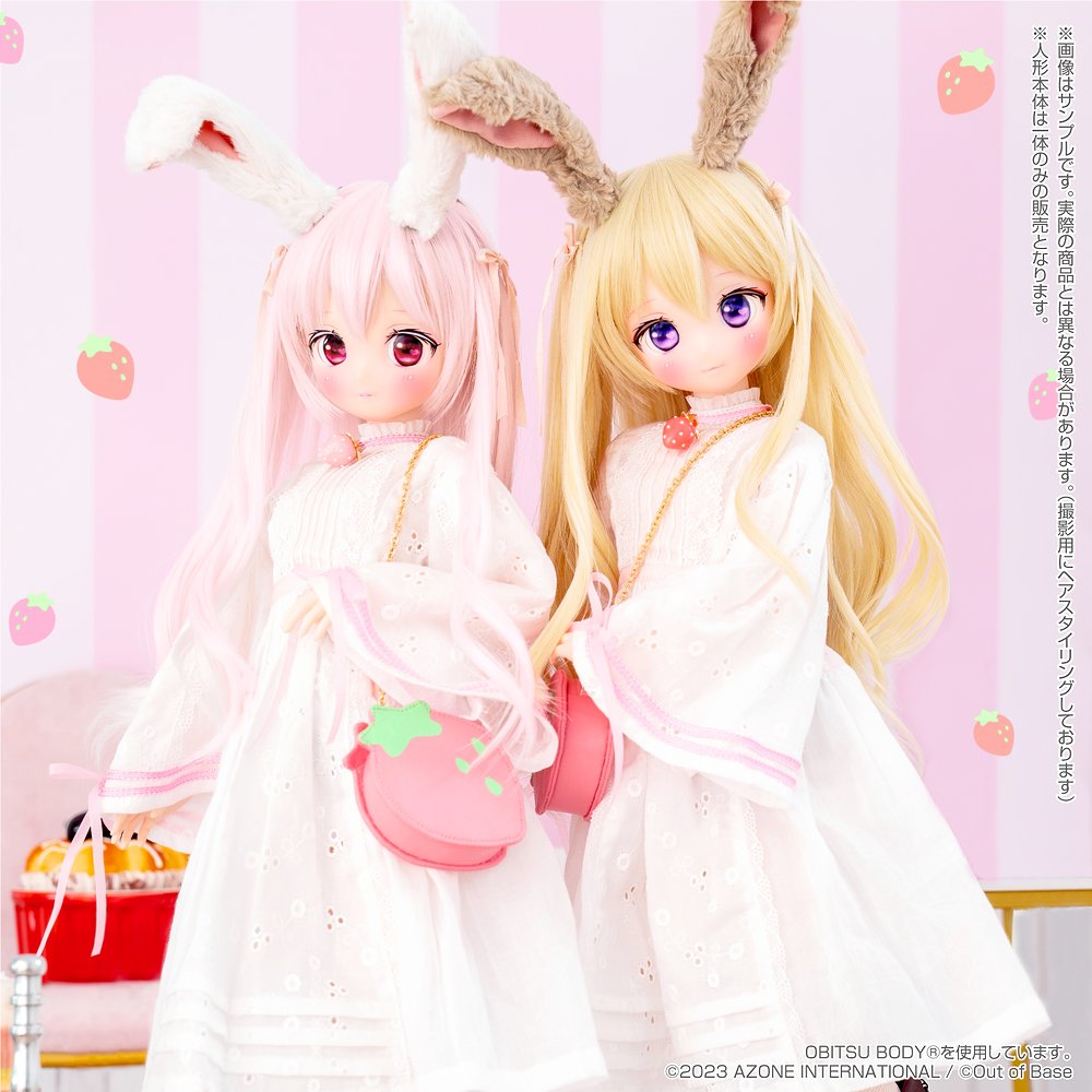 stj × Iris Collect petit うらら～Fluffy strawberry bunny