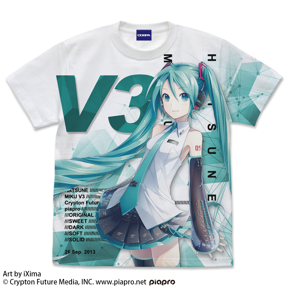 初音ミク V3 フルグラフィックTシャツ ver.2.0 [初音ミク V3