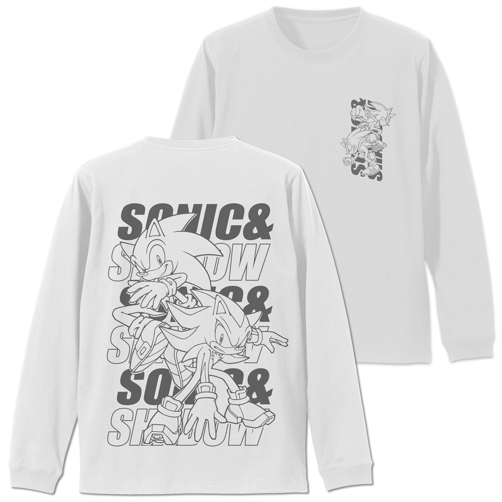 SONIC＆SHADOW 袖ロングスリーブTシャツ
