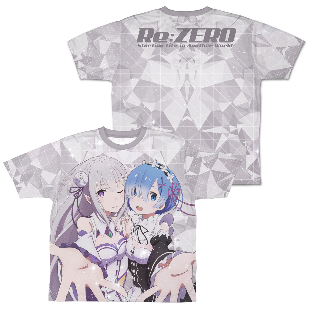 エミリア＆レム 両面フルグラフィックTシャツ