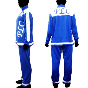 2024国産PLC学園ジャージ 1年男子 BLUE 青 Mサイズ Psycho le Cmu サイコルシェイム コスパ製 中古 コスプレ衣装 コミック、アニメ、ゲームキャラクター