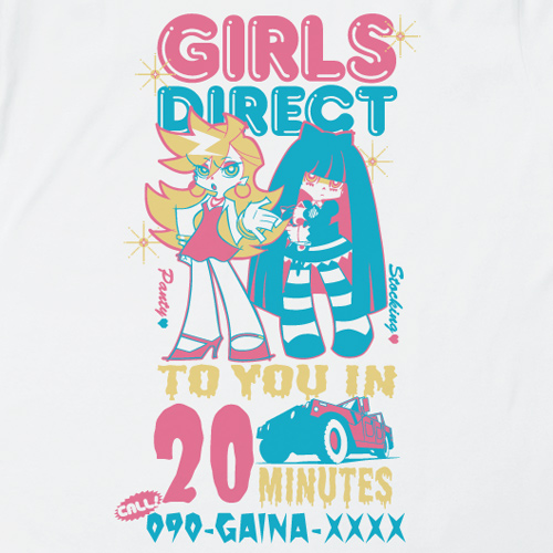 GIRLS DIRECT Tシャツ [Panty＆Stocking with Garterbelt] | 二次元 ...