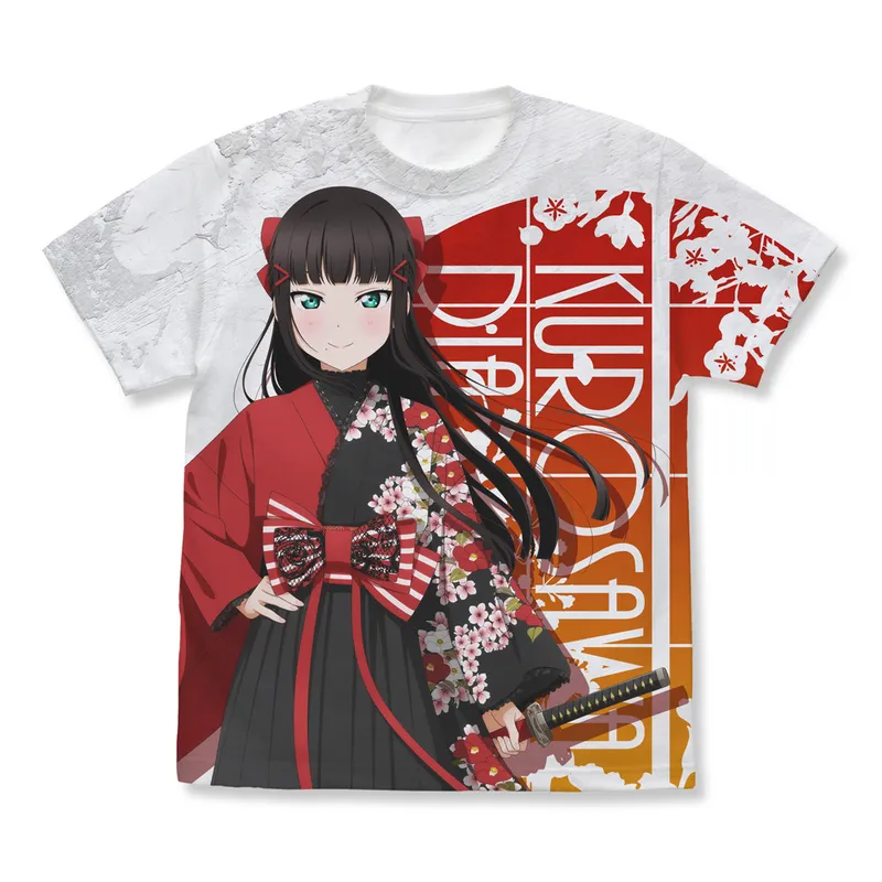 描き下ろし 黒澤ダイヤ フルグラフィックTシャツ ソロコンサートver.