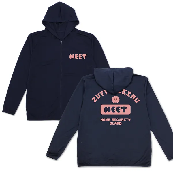 まひろの「NEET」 薄手ドライパーカー NAVY